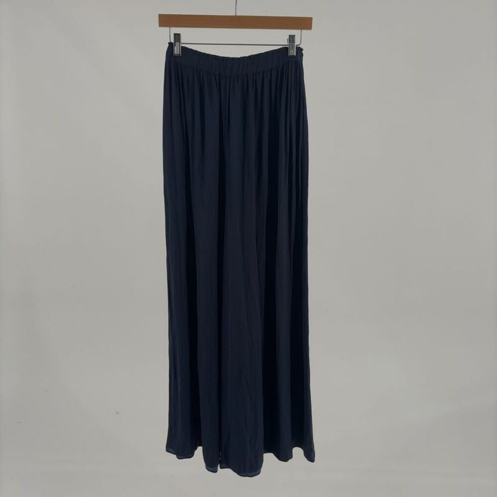 La Ligne Fluid Wide Leg Silk Pull On Pants